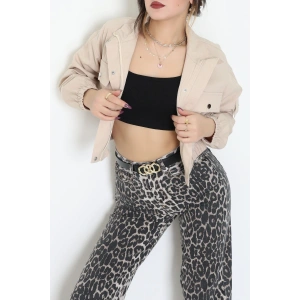 Arkası Baskılı Ceket Taş - 8737.179.