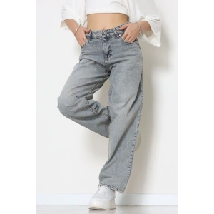 Arkası Tokalı Baggy Kot Pantolon Tintkahve - 31712.2059.