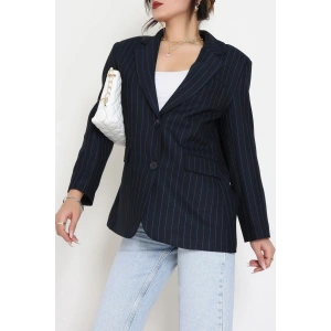 Astarlı Oversize Ceket Lacivert - 6269.001.