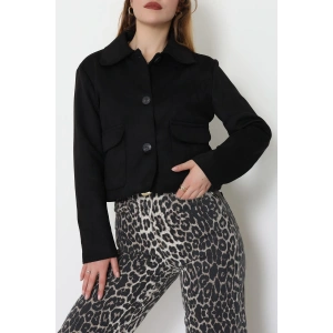 Astarlı Süet Ceket Siyah - 5050.1839.