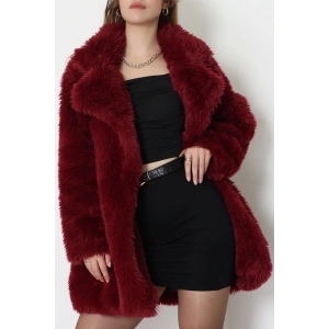 Astarlı Uzun Kürk Bordo - 5076.1839.