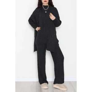 Atkılı 3Lü Triko Takım Antrasit - 2288.1247.