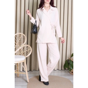 Bağlamalı Kaş Takım Bej - 4159.1247.
