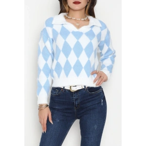 Baklava Desenli Triko Bebemavibeyaz - 51106.1765.