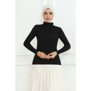 Balıkçı yaka body  siyah