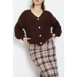 Balon Kol Hırka Kahve - 340.1577.