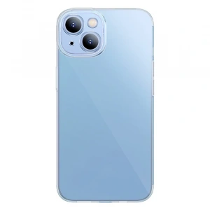Baseus Simple Case iPhone 14 6.1 Kamera Korumalı İnce Silikon Şeffaf Kılıf-(1903)