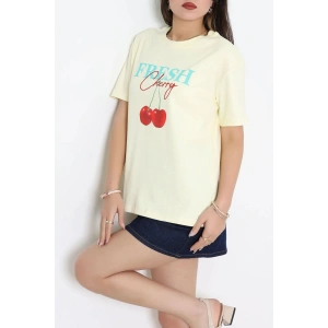 Baskılı Tişört Sarı - 8230.1437.