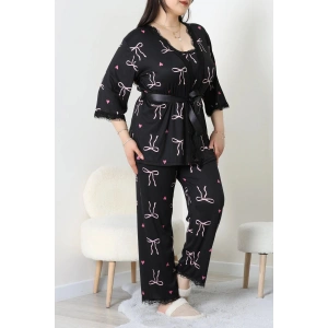 Battal 3Lü Pijama Set Pembefiyonk - 163.1287.