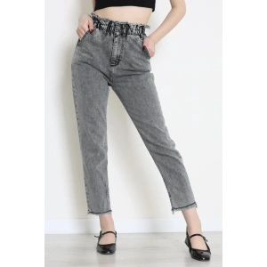 Bel Paça Püskül Büzgülü Mom Jean Açıkfüme - 405204.2141.