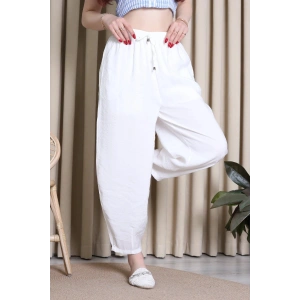 Beli Lastikli Pantolon Ekru - 55174.1995.