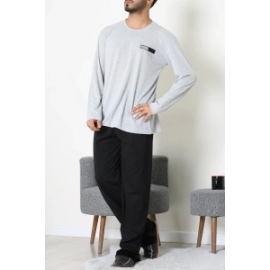 Bisiklet Yaka Erkek Pijama Takımı Grisiyah - 42157.1048.