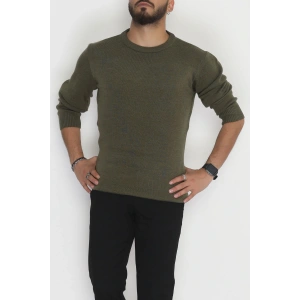 Bisiklet Yaka Erkek Triko Haki - 70780.1766.