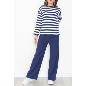 Bisiklet Yaka Raporlu İnterlok Takım Lacibeyaz - 42740.1567.