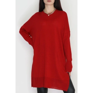 Bisiklet Yaka Triko Kırmızı - 42735.1766.