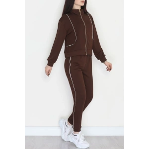 Biyeli Modal Kumaş Takım Kahve - 4124.1247.