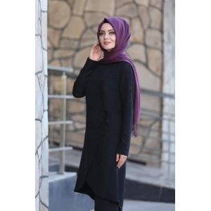 Boncuk İşlemeli Takım mdc 5434 Siyah