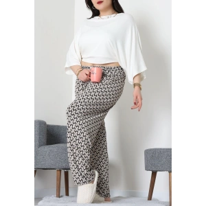 Büyük Beden Viskon Alt Taşsiyah - 52121.1567.