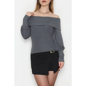 Buzzy Madonna Yaka Bluz Antrasit - 1003.2119.