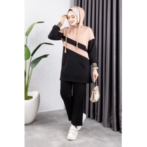 Çapraz Garnili Ribanalı Spor Takım SİYAH VİZON