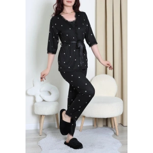 Cares 3Lü Pijama Takımı Siyahyıldız - 162.1287.