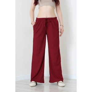Cepli Bürümcük Lastikli Pantolon Bordo - 55118.599.
