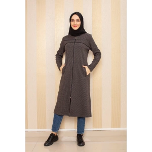 Cepli Tesettür Kap Kahverengi