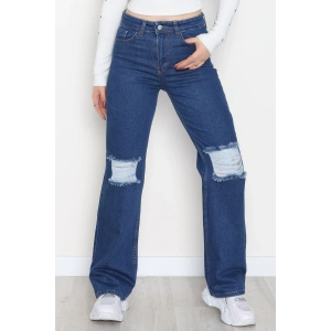 Cepsiz Pensli Palazzo Kot Pantolon Koyumavi - 31601.1184.