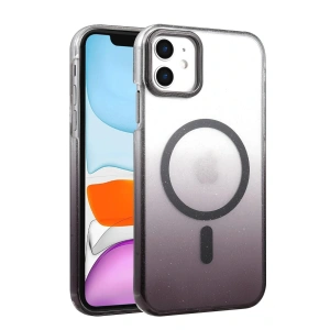CPT05 Apple iPhone 11 Glossy Magsafe Kapak - Siyah