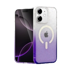 CPT05 Apple iPhone 11 Pummel Shiny Magsafe Kapak - Mor