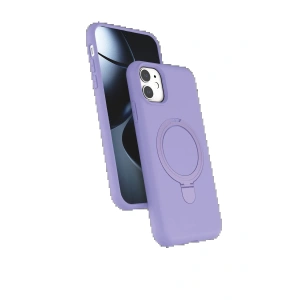 CPT05 Apple iPhone 11 Regal Magsafe Standlı Kapak - Lila