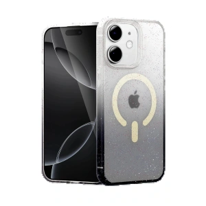 CPT05 Apple iPhone 12 Pummel Shiny Magsafe Kapak - Siyah