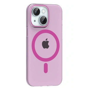 CPT05 Apple iPhone 14 PC Blank Magsafe Kapak - Pembe