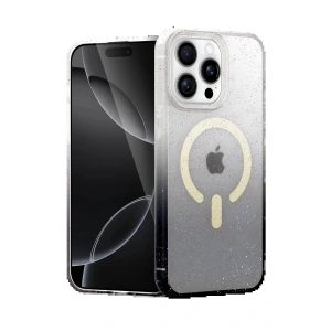 CPT05 Apple iPhone 14 Pro Max Pummel Shiny Magsafe Kapak - Siyah