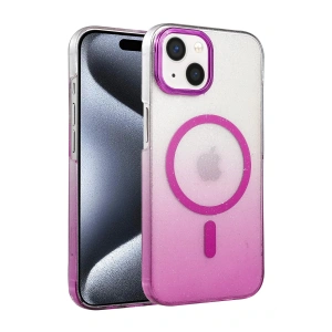 CPT05 Apple iPhone 15 Plus Glossy Magsafe Kapak - Mor