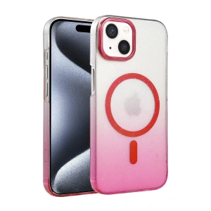 CPT05 Apple iPhone 15 Plus Glossy Magsafe Kapak - Pembe