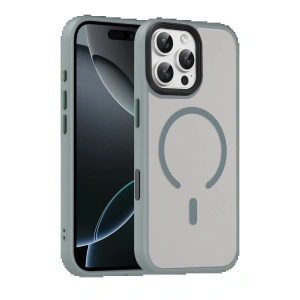 CPT05 Apple iPhone 16 Pro Max Megane Magsafe Kapak - Titan Gri