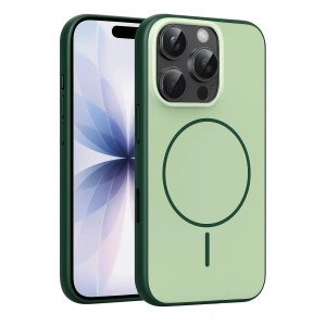 CPT05 Apple iPhone 16 Pro Max Neva Magsafe Kapak - Koyu Yeşil