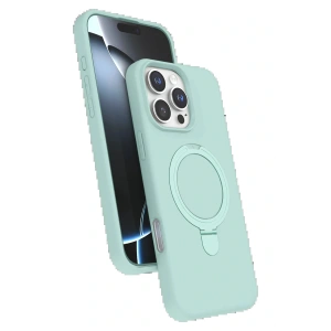 CPT05 Apple iPhone 16 Pro Max Regal Magsafe Standlı Kapak - Su Yeşili
