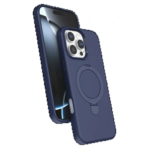 CPT05 Apple iPhone 16 Pro Regal Magsafe Standlı Kapak - Lacivert