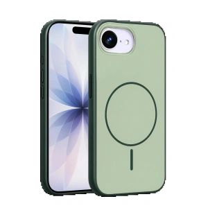 CPT05 Apple iPhone 16E Neva Magsafe Kapak - Koyu Yeşil