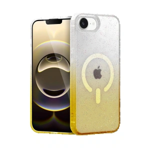 CPT05 Apple iPhone 16E Pummel Shiny Magsafe Kapak - Gold