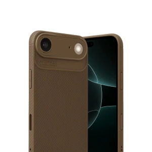 CPT05 Apple iPhone 17 Air Auto Focus Karbon Kapak - Kahverengi