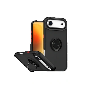 CPT05 Apple iPhone 17 Air Montreal Yüzüklü Silikon Kapak - Siyah