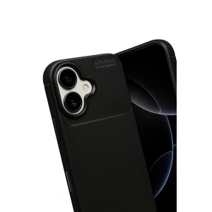 CPT05 Apple iPhone 17 Auto Focus Karbon Kapak - Siyah