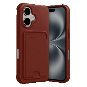 CPT05 Apple iPhone 17 Kelvin Kartvizitli Silikon - Bordo
