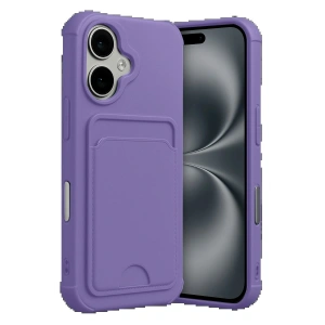 CPT05 Apple iPhone 17 Kelvin Kartvizitli Silikon - Lila