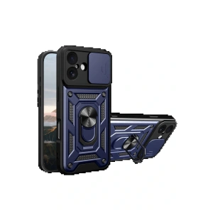 CPT05 Apple iPhone 17 Pars Lens Yüzüklü Silikon - Lacivert