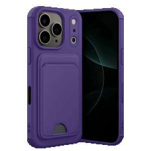 CPT05 Apple iPhone 17 Pro Kelvin Kartvizitli Silikon - Derin Mor