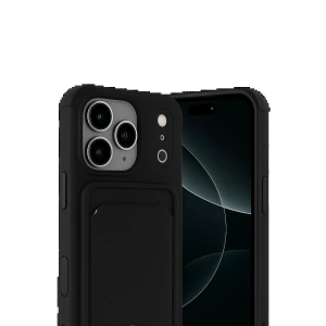 CPT05 Apple iPhone 17 Pro Max Kelvin Kartvizitli Silikon - Siyah